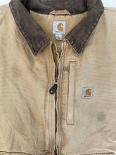 Vintage 90s Carhartt Distressed Tan Full Swing Heavyweight Duck Jacket Size L